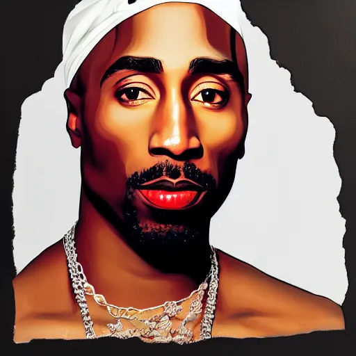 Image similar to 8 k uhd portrait of tupac wearing ballerina dress, highly detailed faces.