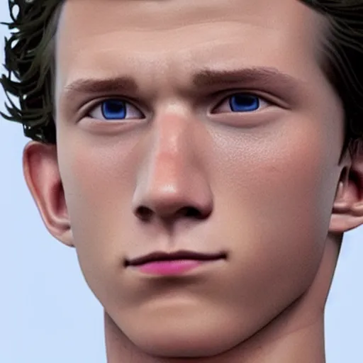 Prompt: tom holland close up face, photorealistic