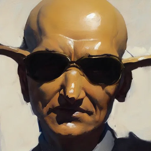 Image similar to greg manchess portrait painting of aku, medium shot, asymmetrical, profile picture, organic painting, sunny day, matte painting, bold shapes, hard edges, street art, trending on artstation, by huang guangjian and gil elvgren and sachin teng