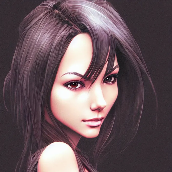 Image similar to portrait of victoria justice, by katsuhiro otomo, yoshitaka amano, nico tanigawa, and artgerm rendered with 3 d effect, sweet artpiece.