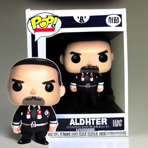 Image similar to adolf hitler funko pop character