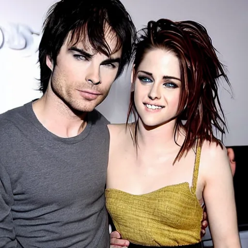 Prompt: ian somerhalder in love with kristen stewart