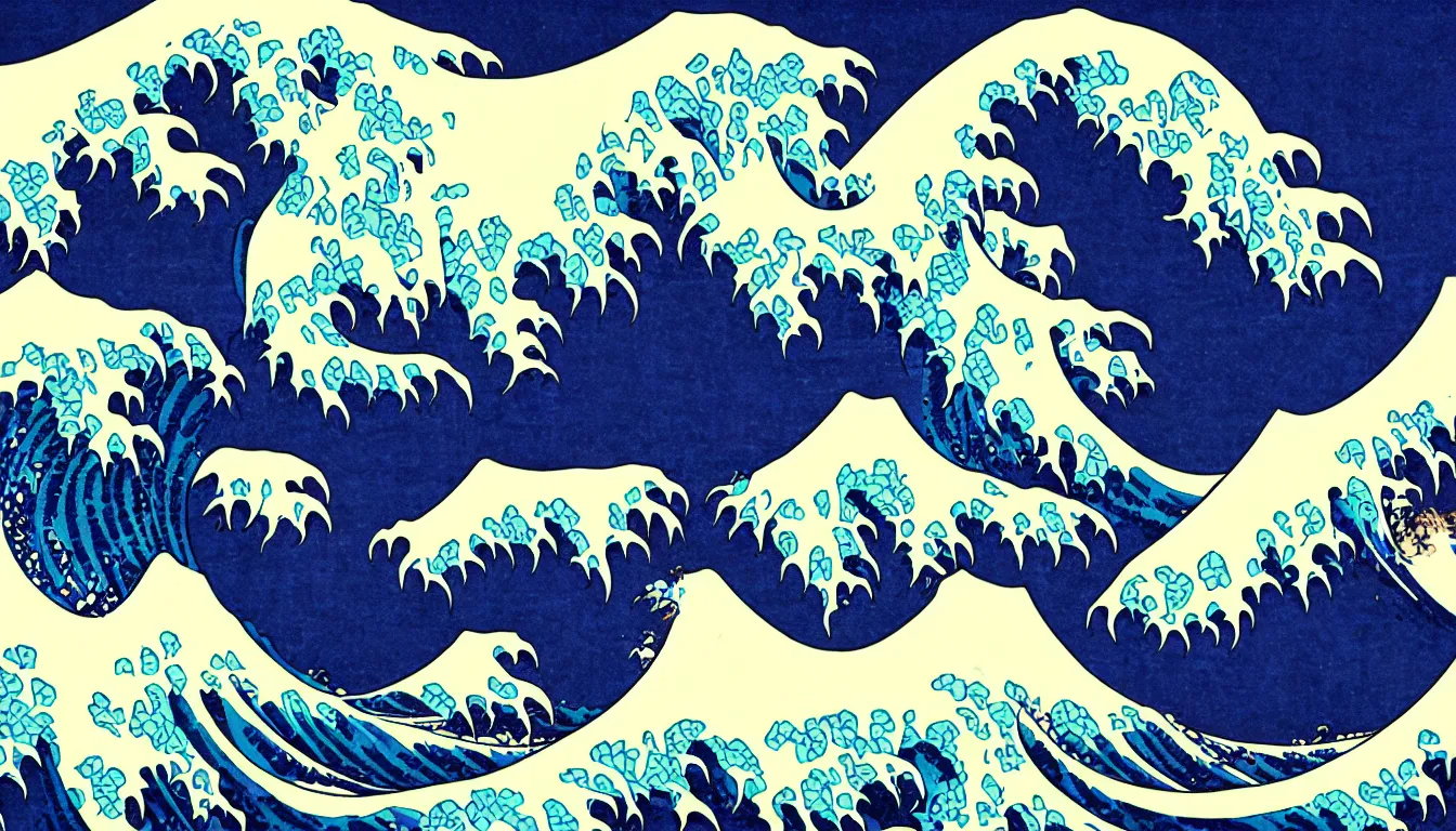 Image similar to chillwave hokusai