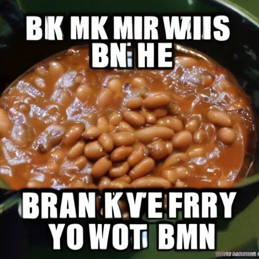 Image similar to meme about british beans