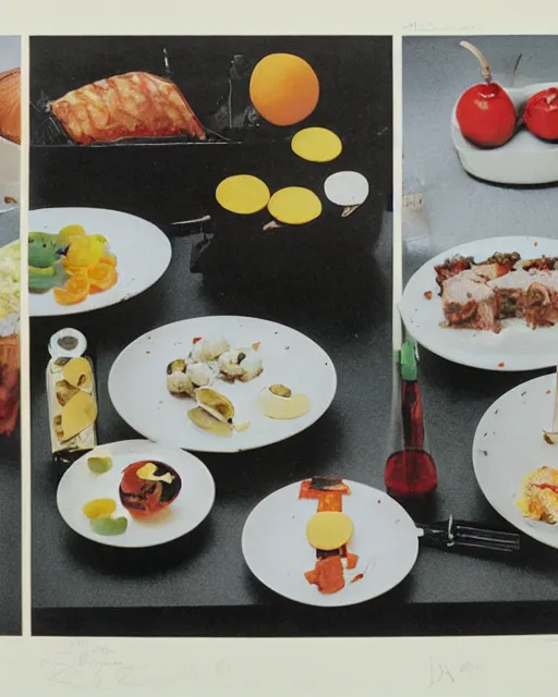 Prompt: delicious food, by John Baldessari