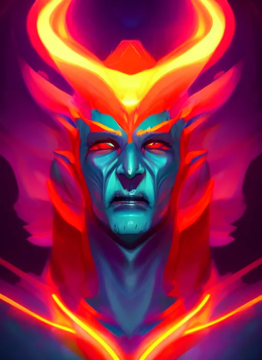 Image similar to the god hades, hellish colors, portrait, sharp focus, digital art, concept art, dynamic lighting, subsurface scattering, photoreal, trending on artstation, by emylie boivin 2. 0, rossdraws 1. 0