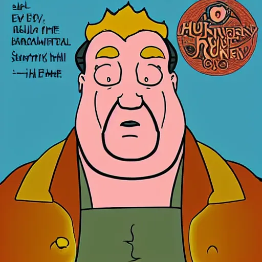 Prompt: baron harkonnen dune in the style of simpsons