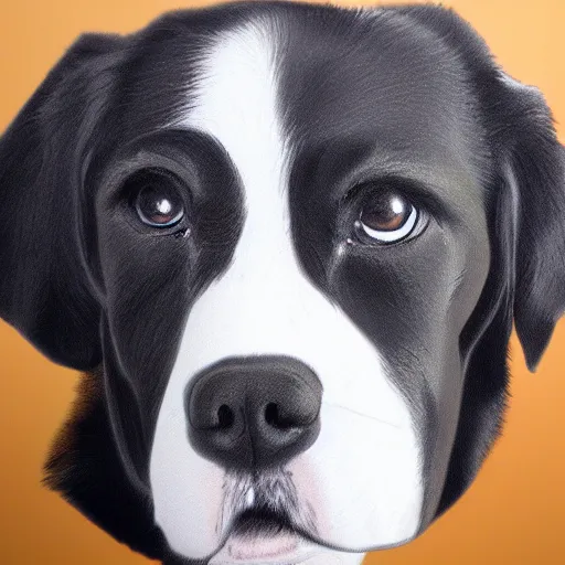 Image similar to Lucy the dog photorealistic