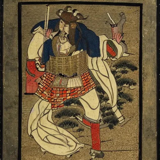 Image similar to 1500s interpretation of samurai,