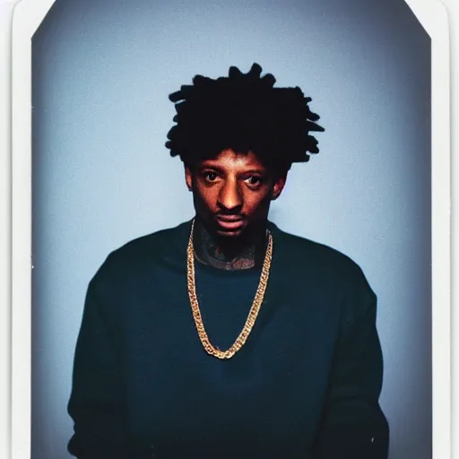 Prompt: polaroid shot of 2 1 savage in star wars audtion