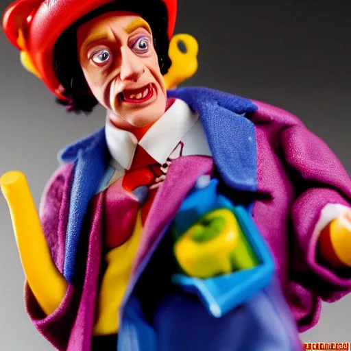 Prompt: happy meal toy of steve buscemi from bill & ted's excellent adventure the movie, 4 k, highly detailed, award winning, look at all that detail!