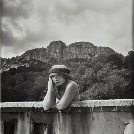 Prompt: a portrait of a character in a scenic environment by Robert Doisneau