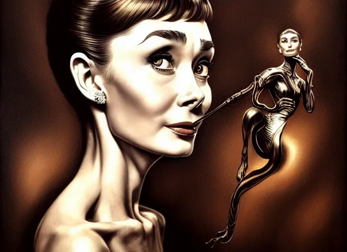 Prompt: wideangle!! portrait shot of audrey hepburn, intricate, elegant, highly detailed, centered, digital painting, artstation, concept art, smooth, sharp focus, illustration, artgerm, tomasz alen kopera, peter mohrbacher, donato giancola, joseph christian leyendecker, wlop, boris vallejo