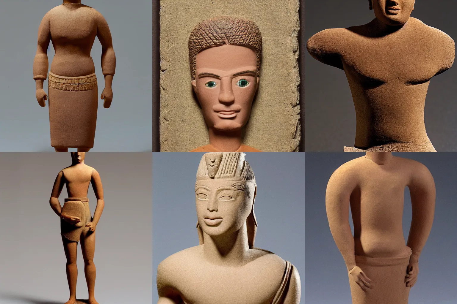 Prompt: ken doll, commoner, landscape, art in the style of Mesopotamia 3000 to 4000 BCE