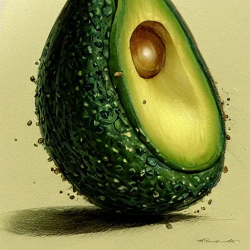 Prompt: watson - avocado hybrid by jean - baptiste monge