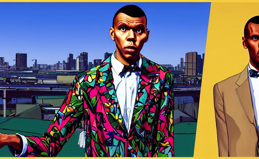 Image similar to Stromae in GTA V loading screen by Stephen Bliss