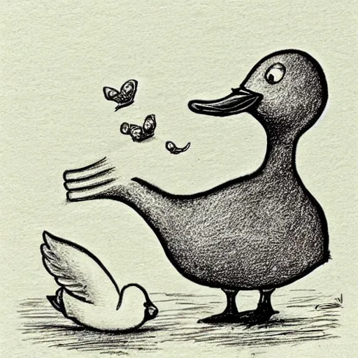 Learn how to draw a Duck drawing - EASY TO DRAW EVERYTHING