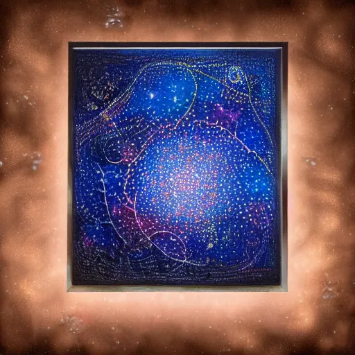 Image similar to stary night painting abstract, 1 9 2 0 ’ s colored pencil, highly detailed, highly accurate, abstract art, deep aesthetic, 8 k, highly ornate intricate details, cinematic lighting, rich colors, ray tracing, hyperrealistic, photorealistic, cinematic landscape, trending on artstation,