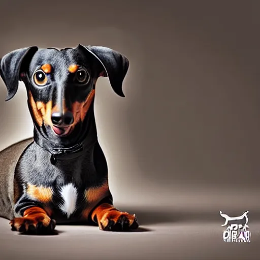 Prompt: a dachshund - cat - hybrid, animal photography