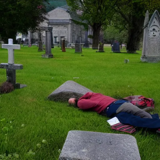 Prompt: some of my friends are gone, and some of my friends are sleeping - sleeping the churchyard sleep