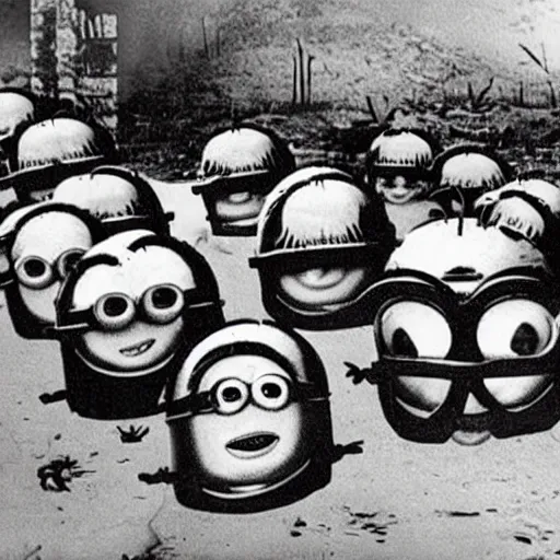 Image similar to Minions on world war two