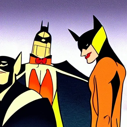 Image similar to screengrab from Batman: the animated series