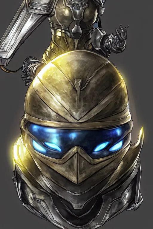 Image similar to helmet armor guardian destiny in witch queen illumination ray tracing hdr fanart arstation by sung choi robot ninja mask and eric pfeiffer and gabriel garza and casper konefal