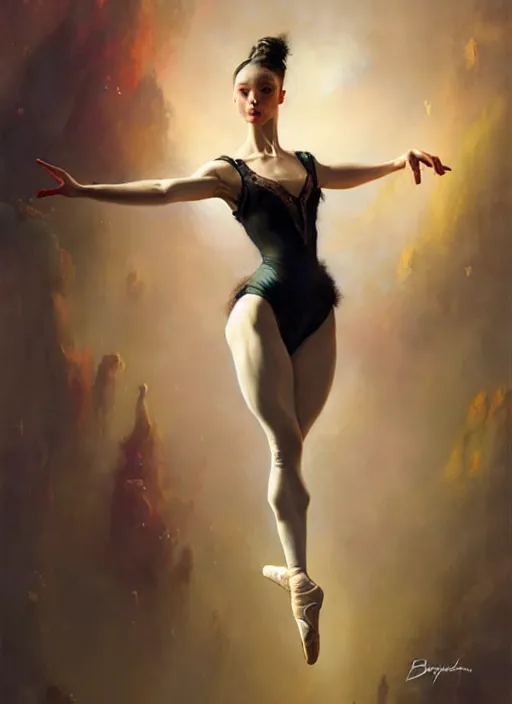 Image similar to giesha prima ballerina by bayard wu, anna podedworna, gaston bussiere, greg rutkowski