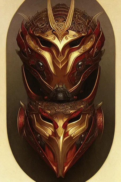 Prompt: portrait of a gullum is a chinese dragon in armor and helmet, majestic, solemn, symmetrical, detailed intricate, hyper realistic, by bouguereau