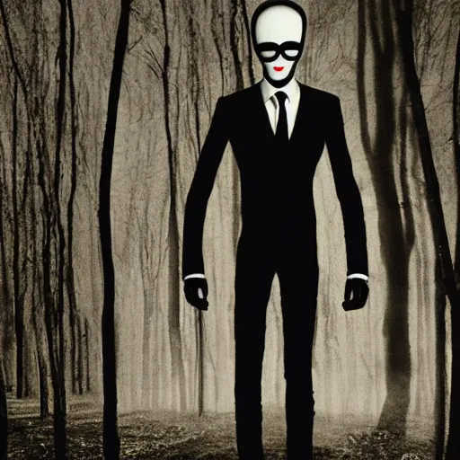 Image similar to found footage slender man