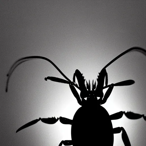 Image similar to lobster, silhouette, abstract, black and white, photography,