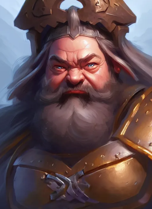 Image similar to character concept art of a dwarf warrior, key visual, realistic shaded perfect face, fine details by stanley artgerm lau, wlop, rossdraws, james jean, andrei riabovitchev, marc simonetti, and sakimichan, trending on artstation