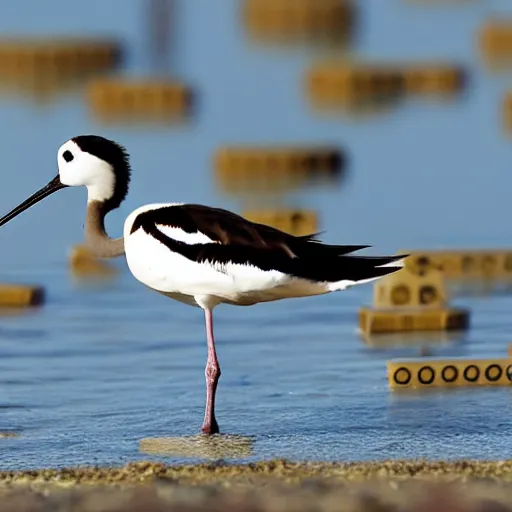 Image similar to pied avocet playing chess