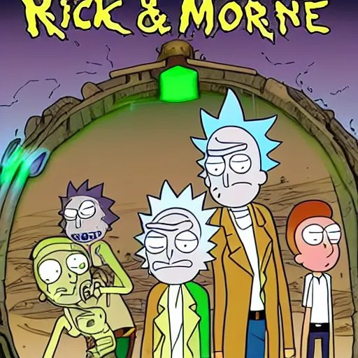 Prompt: rick and morty as d&d character, dungeon & dragons