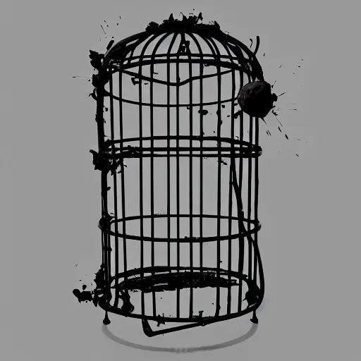 Prompt: a zombie locked in a cage trying to break out, award winning, trending on artstation, unreal engine