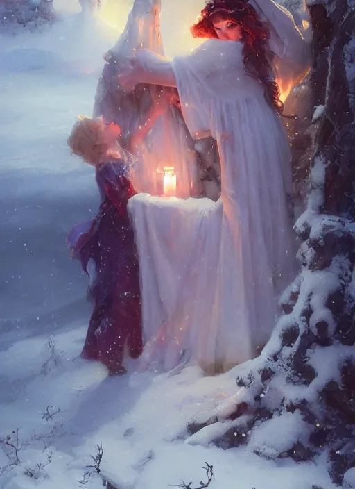 Image similar to the witch of frost by alex flores and vladimir volegov and alexander averin and delphin enjolras and daniel f. gerhartz