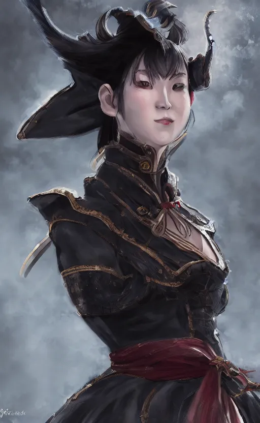 Image similar to a portrait of chun li, bloodborne concept art, 4 k