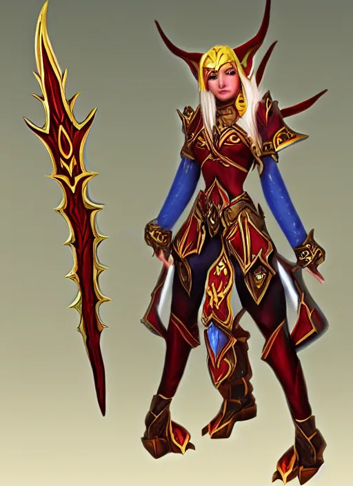 Image similar to world of warcraft blood elf