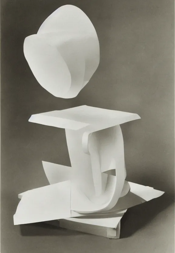 Image similar to a white object with writing on it sitting on a table, a surrealist sculpture by marcel duchamp, archival pigment print, 1 9 1 4, conceptual art, artwork, academic art, surrealist