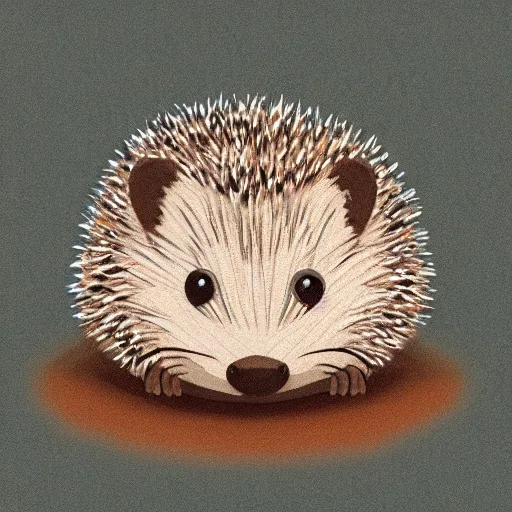 Image similar to the cutest hedgehog in the whole wide world, masterpiece, digital art, light, bright, warm, fuzzy, cute