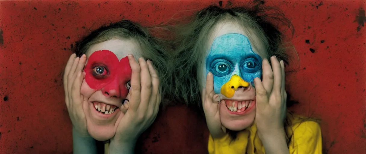 Prompt: award winning photo of a todd solondz sad and happy, crying and smiling franticly, vivid colors, happy, symmetrical face, beautiful eyes, studio lighting, wide shot art by sally mann & arnold newman