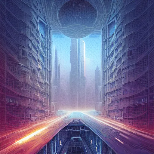 Prompt: the hyperspace portal in the clouds, urban backdrop, cityscape from 2 0 8 8, beautiful detailed pixelart by albertov, intricate details, beautiful, dithered gradients, volumetric lighting, cgsociety, artstation, smooth, sharp focus, 2 d illustration, by greg rutkowski, amazing art by dan mumford