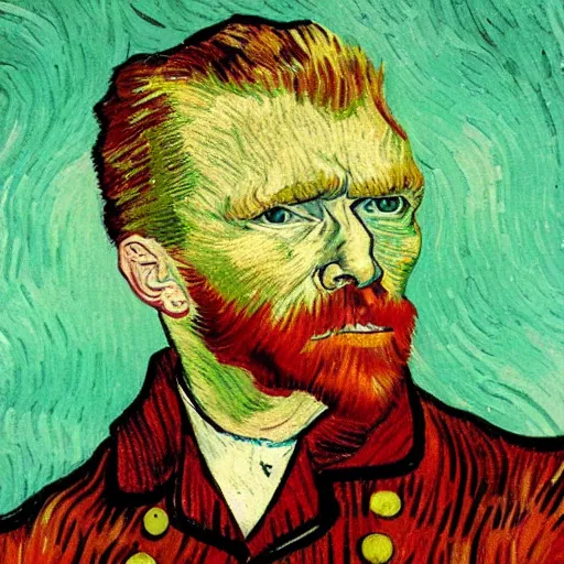 Prompt: Van Gogh painting of Trump as Captain Hook