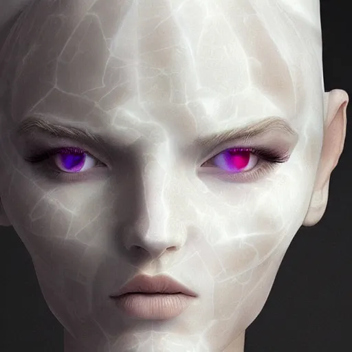 Prompt: light mask, marble, detailed, 8k, glowing, 3d digital illustration by Artgerm