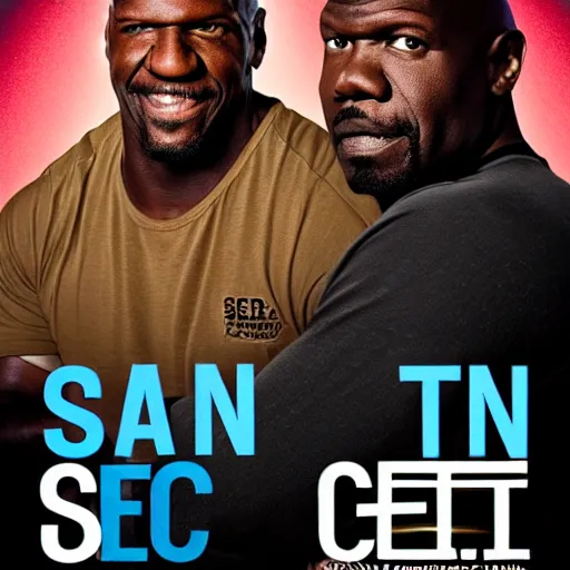 Image similar to poster for a sans and terry crews buddy cop movie, movie poster