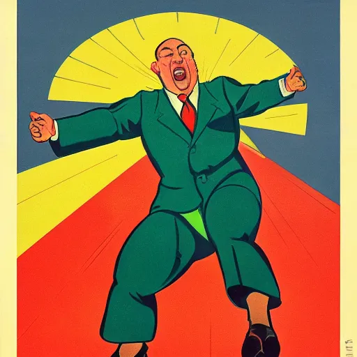 Image similar to winning the national farting contest, soviet propaganda poster art from 1 9 5 0, colored, highly detailed illustration