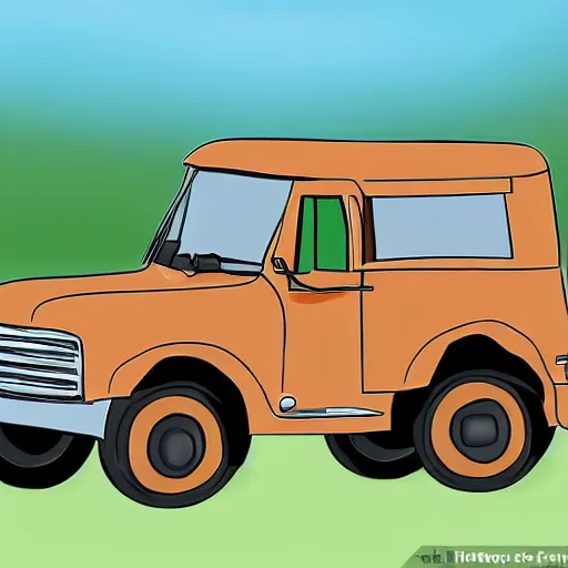Prompt: a person driving a truck, wikihow
