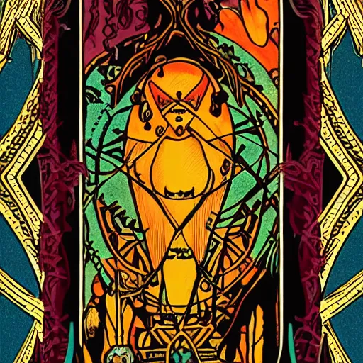 Prompt: Tarot card of Among Us, HD, Detailed, Intricate, 8k character