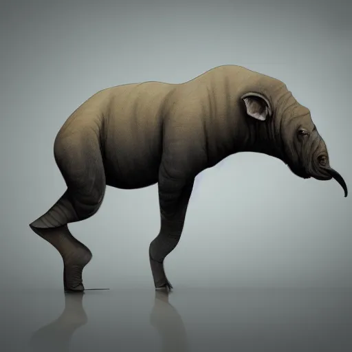 deinotherium paleoart t, Stable Diffusion