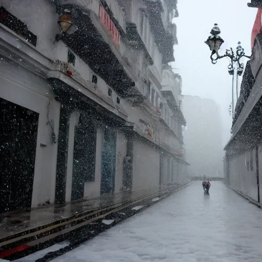 Image similar to snowing on Rio de Janeiro